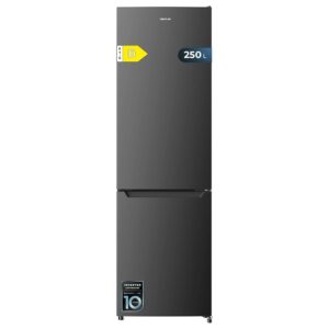 Cecotec Bolero CoolMarket Combi 250 Dark D. Fridge-Freezer Combination, Inverter Plus Compressor, Dark Stainless Steel, 180 x 55 cm, 250 L, No Frost, Class D, Multi Air Flow,...