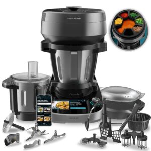 Cecotec Mambo CooKing Total Gourmet Multifunction Food Processor 2200W 45 Functions Self Dispenser Stainless Steel Unique and Victory 4.5L Touch Screen App Connectivity...