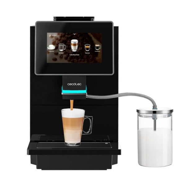 Cecotec Táctil Cremmaet Touch OCS Super Automatic Coffee Machine, 1500 W, 19 Bar, TFT Screen, Thermoblock System, Automatic Cleaning, 400 g Bean Container, 2 L Water Container,...