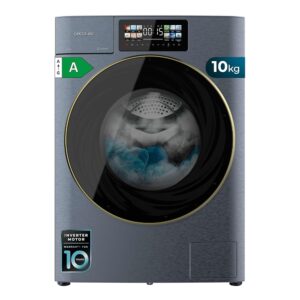 Cecotec Washing Machine 10 kg Front Loader Car Dose Bolero DressCode 10950 Car Can Inverter 3D Ice Blue A. 1400 rpm, 13 Prog, Low Consumption, Inverter Plus Motor, Core Matrix...