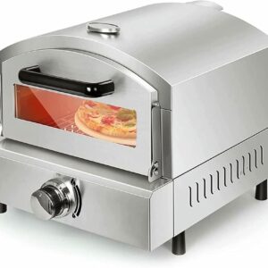 CNPRAZ Pizzaofen Aus Elektrischem Edelstahl Für 1800 W Im Freien