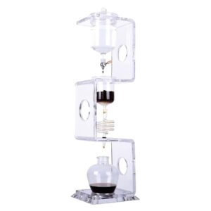 Cold Brew Drip Tower, Iced Coffee Maker with Slow Drip Technology, Acrylic Frame, 600 ml Glass Jug, for Home, Office or Commercial Use