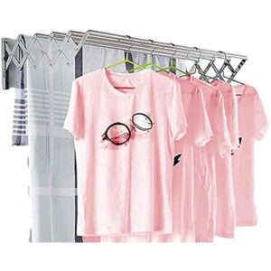 Collapsible Wall Drying Rack Clothes Towel Rack Space Saving Coat Rack for Laundry Room