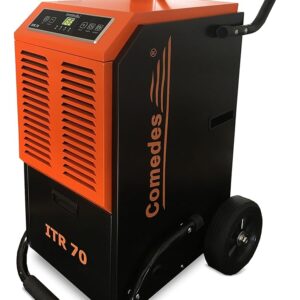 Comedes ITR 70 Construction Dryer, Dehumidifier, Maximum 70 Litres per 24 Hours, Suitable for Rooms and Cellars up to 150 m²/345 m³