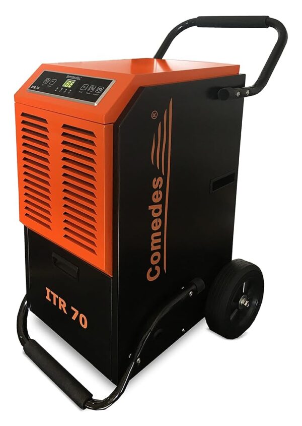 Comedes ITR 70 Construction Dryer, Dehumidifier, Maximum 70 Litres per 24 Hours, Suitable for Rooms and Cellars up to 150 m²/345 m³