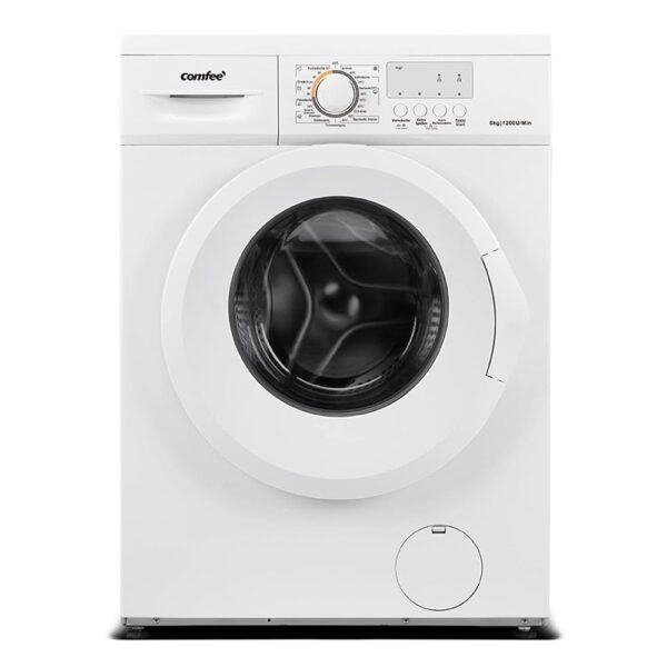 Comfee CFEW60-124 Washing Machine / 6 kg / Slim Line / D / 1200 rpm / Drum Cleaning / 15min-30min-45min Quick Wash Cycle / White