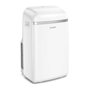 Comfee mobile air conditioner MPD1-12CRN7, 12000 BTU 3.5kW, cooling, ventilation and dehumidification, room size up to 117m³(43㎡), mobile air conditioner with exhaust air hose.
