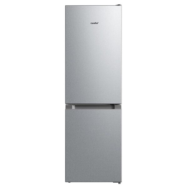 Comfee RCB169DS2(E) Combination Fridge-Freezer, 150 cm Height, Low Frost, Adjustable Temperature, LED Light, 195 kWh per Year, Capacity 115 L, 59 L Freezer, Silver