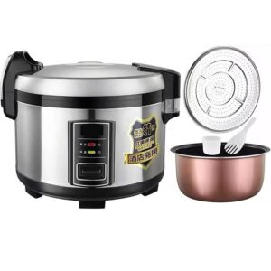 Commercial Rice and Slow Cooker with Durable Non-Stick Pot Perfect for Hospitality and Educational Kitchens