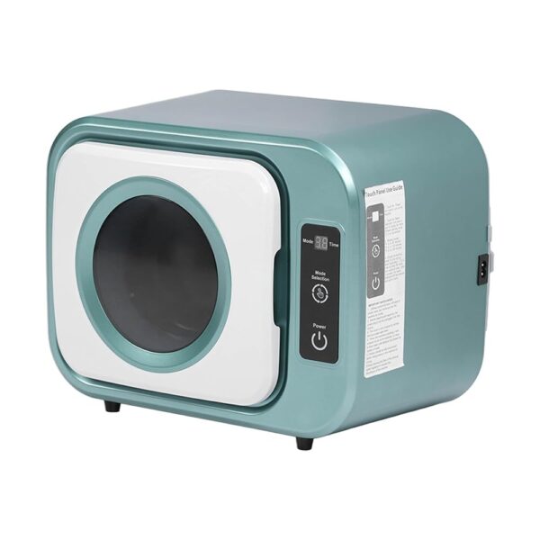 Compact Tumble Dryer, 300 W Portable Tumble Dryer, Electric Dryer with 3 Adjustable Settings, Exhaust Channel, Stainless Steel Lining, for Underwear, (Green)