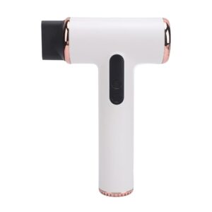Cordless Hair Dryer, USB Rechargeable Portable Hair Dryer with 3 Adjustable Levels, Digital Display, Hair Care Nozzle, High Wind Power for School at Home