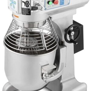 CRONOS 10L Commercial Food Processor Planetary Mixer - Almost Completely Made of Stainless Steel - 370W - 3 Speed Controls 130/233/455 RPM - Luxury Device
