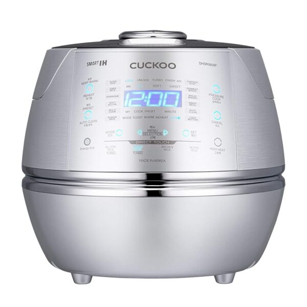 CUCKOO CRP-DHSR0609F Rice Cooker Silver with Display, 1090 W