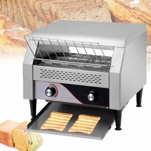 DDZJTPP Commercial 2200W Continuous Toaster - 300 Slices/Hour - Robust Restaurant Toaster - Professional Oven - Ideal for Buffets, Family Days and Camping