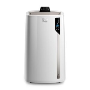 De'Longhi Pinguino PAC EL112 CST WiFi Mobile Air Conditioner with MyEcoRealFeel Technology for Rooms up to 110 m³, 11,000 BTU/h, 2.9 kW, 63 dB, Dehumidification Function, A+,...