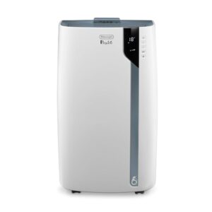 De'Longhi Pinguino PAC EX105 Mobile Air Conditioner with EcoRealFeel Technology, 10,000 BTU/h, for Rooms up to 100 m³, Dehumidification & Ventilation Function, 24-Hour Timer,...