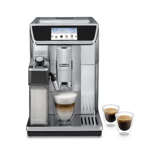 De'Longhi PrimaDonna Elite Fully Automatic Coffee Machine with Milk System, Cappuccino and Espresso at the Touch of a Button, Colour Display and App Control, Stainless Steel...