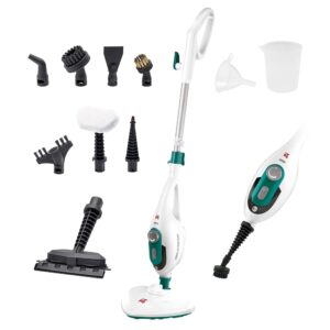 Di4 Steamclean Multifunction Steam Cleaner 10 in 1, 1500 W, Handheld Cleaner and Steam Mop, Nozzles and Microfibre Cover, for All Floors, Ideal for Carpet, Eco Cleaning, Amazon...