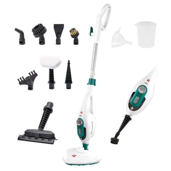 Di4 Steamclean Multifunction Steam Cleaner 10 in 1, 1500 W, Handheld Cleaner and Steam Mop, Nozzles and Microfibre Cover, for All Floors, Ideal for Carpet, Eco Cleaning, Amazon...