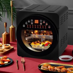 Digital Hot Air Fryer 1700 W, 14.8 Litre Hot Air Fryer Combination Device, 60 Minute Time, Temperature Adjustable, for Home, Outdoor and Restaurant