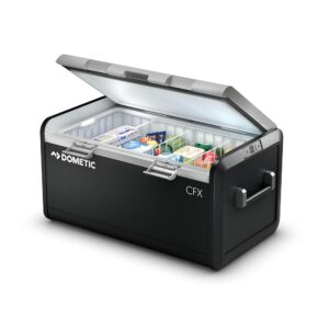 DOMETIC CFX3 100 Portable Compressor Cool Box 99L with App Control - 12/24V 240V - Robust Electric Cool Box, Freezer Box for Car, Truck, Boat