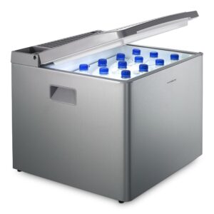 Dometic CombiCool RC 1200 EGP - silent, electrical absorber cooler with gas connection 50 mbar, 40 liters, 12 V and 230 V for car, truck and socket