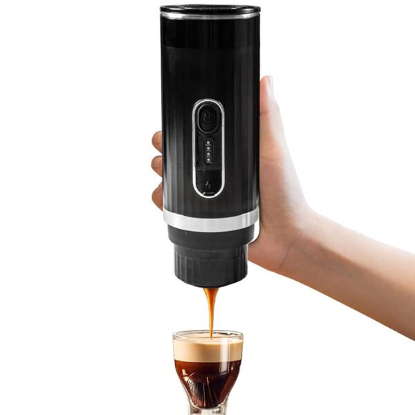 DOUQIFEI Portable Coffee Maker, Self-Heating Electric Coffee Maker with 15 Bar Pressure, 80ml Capacity, Rechargeable Travel Coffee Maker for Camping and Office