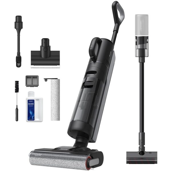 dreame H12 Dual Nass Trocken Komplett-Staubsauger, 4-in-1 Kabelloser Staubsauger für mehrere Oberflächen, Selbstreinigung in einem Schritt mit Heißlufttrocknung, Reinigung von...