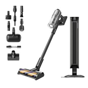 dreame Z40 Station Wet Dry Vacuum Cleaner - Wireless Handle Vacuum Cleaner with Automatic Empty, Cleaning Station, Multi Brush with Dust Opening, 310AW Suction Power, 160...