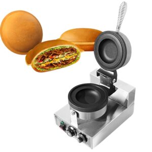 DSeenLeap Commercial Toaster, Electric Hamburger Maker, 1200W Commercial Burger Grill Toaster, Bread Maker, Sandwich Press Tools (A)