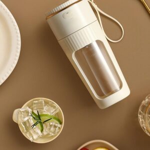 Electric Fresh Juicer, Small Cordless Mini Juicer, Portable Juicer - Blender, 10 Blades, Electric Smoothies and Shakes Mixer