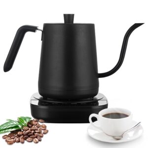 Electric Kettle Gooseneck Stainless Steel Gooseneck Kettle with Temperature Setting, 45-95°C Adjustable, Warming Function, for Coffee Tea Brewing, 0.8L, 1000W