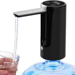 Electric Water Bottles Pump, USB Charging Automatic Drinking Water Pump, 5 Gallon Electric Water Dispenser, Rechargeable, Foldable Drinking Water Pump for Home, Office, Kitchen,...