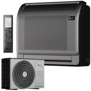 ELL Solid Split Air Conditioner 9000 BTU Cooling & 13000 BTU Heater, 23 dB, Quiet Wall Air Conditioner for 120 m², Cooling A+++/Heating A++, Wi-Fi App Control, Frost Protection,...
