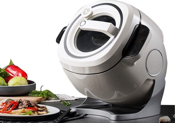 Fayelong 6L Vollautomatische Kochmaschine Multifunktions-Antihaft-Pfanne Pfannenrührmaschine Herd Touch Panel Herd Roboter