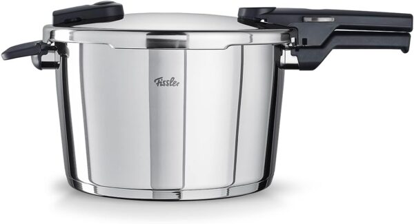 Fissler Vitaquick Pressure Cooker (8 L, Diameter 26 cm) Stainless Steel Pressure Cooker, 2 Cooking Levels, Made in Germany, Induction