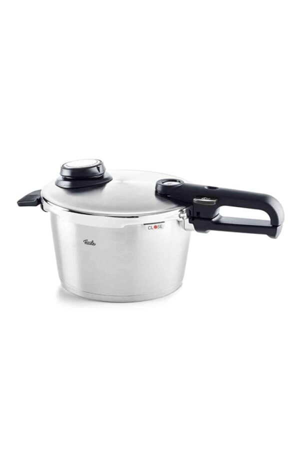 Fissler Vitavit Premium Pressure Cooker (4.5 L, Diameter 22 cm) Stainless Steel Pressure Cooker, 4 Cooking Levels, Includes Insert - Induction