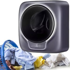 Front Loading Washing Machine with 3 kg Capacity, Mini Washing Machine and Dryer, Wall Mounted Drum Washing Machine, High Temperature Washing, for Children's Clothes, Underwear,...