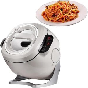Fully Automatic 6L Cooking Machine, Multifunction Mixing Machine, One-Click Smart Start, Three Speed Adjustable, 360° Automatic Rotation, Suitable for Stirring, Frying,...