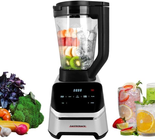 GASTROBACK Stand Mixer High Performance Mixer 2000 Watt - 2L Tritan Container, 40,000 RPM, 7 Programmes (Soup Cooker, Smoothie, Ice Cubes) - Professional Blender Smoothie Maker,...