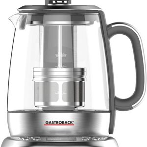 GASTROBACK Tea Machine - Electric Tea Maker - Automatic Tea Maker - Tea Maker for Loose Tea and Tea Bags, Kettle with Tea Strainer and Temperature Setting, Tea Maker with...