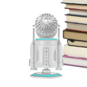 Generisch Tischventilator - Verstellbarer Luftstrom Persönlicher Ventilator - Rotierend 5000 U/min Leise Mit LED-Beleuchtung Persönliche Luftkühlung Für Zuhause Büro Wohnheim...