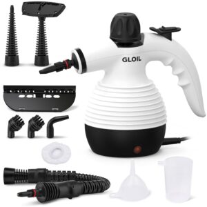 GLOIL Steam Cleaner for Everything, Portable Multi-Purpose Steam Cleaner with 10 Accessories for Carpets, Curtains, Sofas, Kitchens and Bathrooms