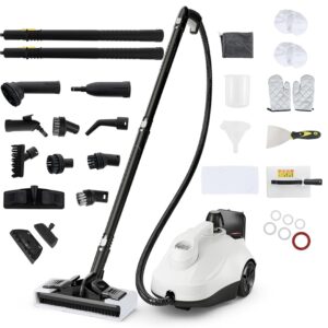 GOPLUS Steam Cleaner, Steam Pressure: 5 Bar | Heating Time: 8 min | Power: 2000 W | Tank: 1.8 L | with Floor Cleaning Set, Nozzles and Covers, Steam Cleaner Handheld Device,...