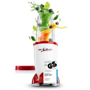 GOURMETmaxx Smoothiemaker Mr. Magic Mixer with Travel Cup, Space-Saving Blender for Smoothies, Cocktails and Sauces, Dishwasher-Safe, A
