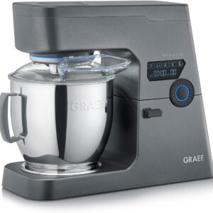 GRAEF MYestro Food Processor | Kneading Machine with 7 Litre Stainless Steel Mixing Bowl | Multifunctional Mixing Machine with Whisper Quiet and Efficient 800 Watt DC Motor