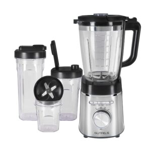 Gutfels Blender 5010 Stand Mixer Glass 1.75 L 1400 W Continuous Control Kitchen Mixer with Self-Cleaning Function Crush Function