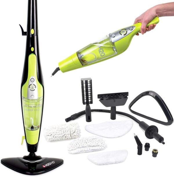 H2O HD Steam Cleaner & Steam Mop - Destroys 99.9% of Bacteria without Cleaning Chemicals (H20 HD Steam Mop & Steam Cleaner)