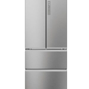 Haier French Door Fridge-Freezer Combination 70 cm Width I 402 L French Door Fridge, Freestanding I Double Door Fridge with Freezer, No Frost I LED, Touch Display I FD 70 Series...