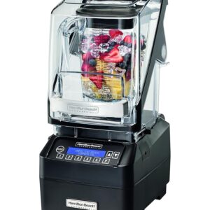 Hamilton Beach Commercial HBH755 CE Eclipse Blender Quiet Blend Technology – Black/Clear